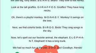 Reading for kids 👧 At the zoo!