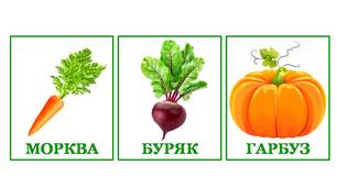 Розвиваючі картки Домана "Овочі"