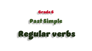 Past Simple. Regular verbs