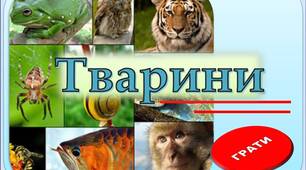 Презентація до уроку біології "Гра "Тварини"