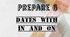 Prepare 6. Unit 5. Grammar. DATES WITH IN AND ON