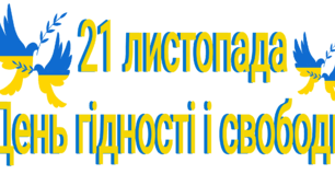 21 листопада - День гідності і свободи (2 розтяжки і коротка інформація)