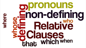 defining and non-defining relative clauses
