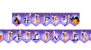 Розтяжка на свято "Happy Halloween"
