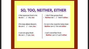 So, too, neither/nor, either 