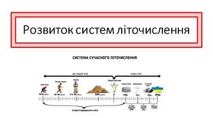 Презентація "Розвиток систем літочислення" 5 клас. НУШ