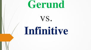 Infinitive and Gerund