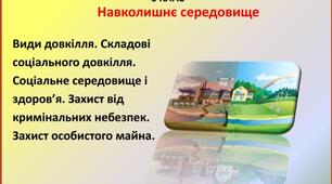Презентація " Навколишнє середовище" для 6 класу НУШ