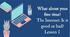 Презентація "What about your free time? The Internet: Is it good or bad? Lesson 1" (сторінкa 41-43) за підручником Карп'юк О. "Kids Online" 6 клас (НУШ)