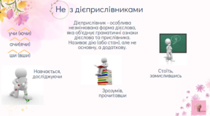 Картки "Не з дієприслівником"