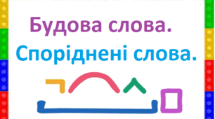 Будова слова. Споріднені слова