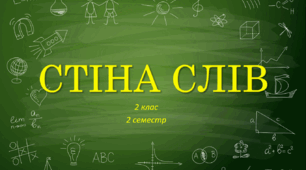 Стіна слів ЯДС 2 клас НУШ (2 семестр)