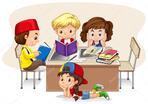 Children studying in the classroom Stock Vector by ©blueringmedia 88277532