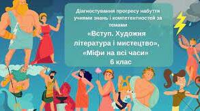 Діагностична робота "Вступ. Міфи на всі часи"