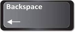 клавиша Backspace