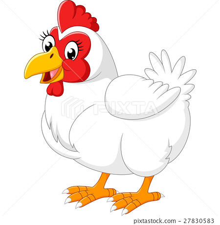 Cartoon hen - Stock Illustration [27830583] - PIXTA