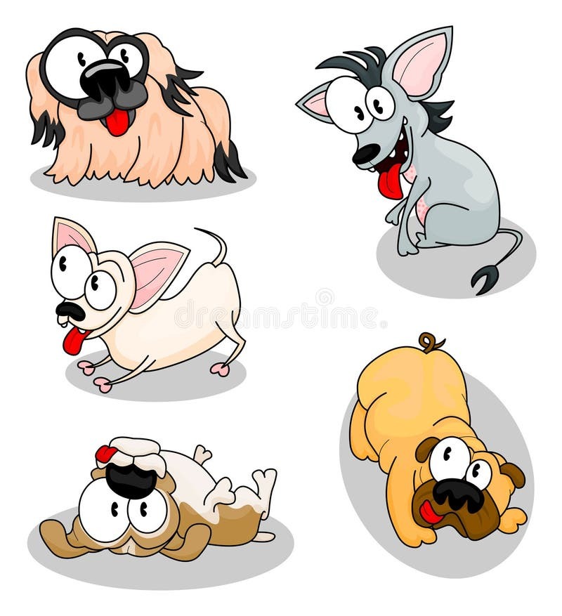 Five Dogs Stock Illustrations – 160 Five Dogs Stock Illustrations, Vectors & Clipart - Dreamstime