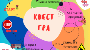 "Мінна безпека" квест-гра для учнів 3-7 класів. Для класоводів, класних керівників, педагога організатора, ДЮПР.