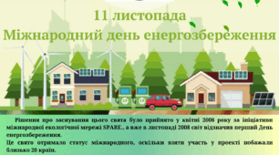 Інформаційна хвилина до Міжнародного дня енергозбереження