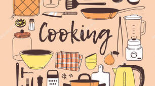 Kitchen items - vocabulary box. 
