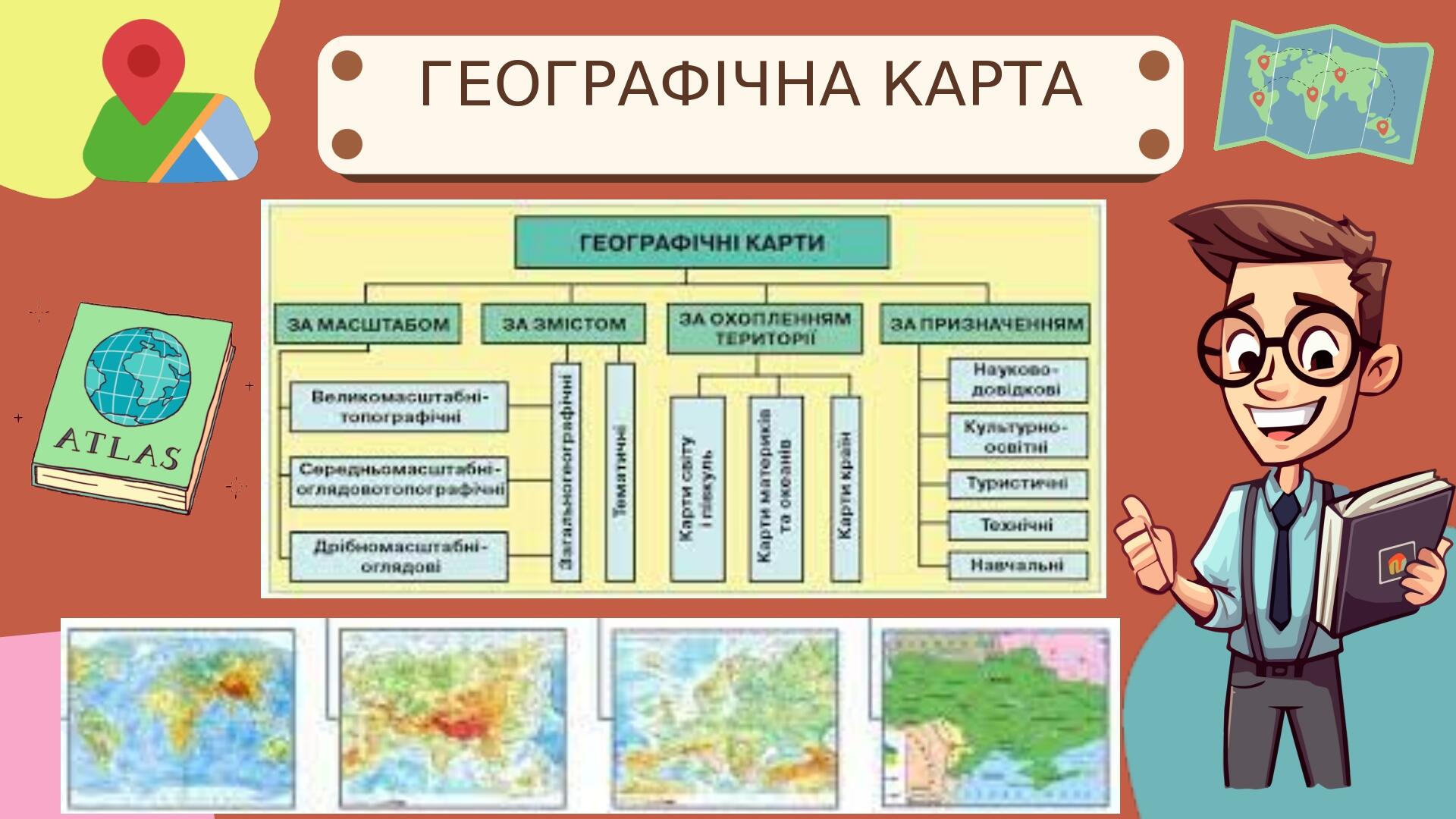 Про що розповідають географічні карти,5 клас,НУШ | Презентація ...