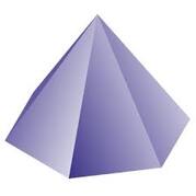 Regular hexagonal pyramid - 3d geometric solid - Polyhedr.com