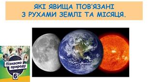 Які явища пов'язані з рухами Землі