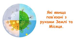 Які явища пов'язані з рухами Землі та Місяця