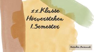 Німецька мова 11 клас перший семестр контроль аудіювання (11. Klasse I.Semester Hörverstehen "An der Museumskasse")