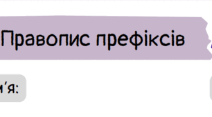 Правопис префіксів з теми "Будова слова" (робочий аркуш)