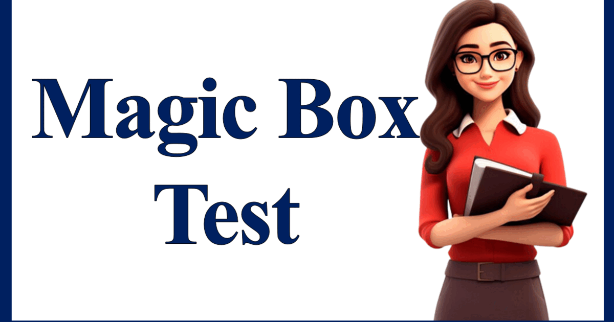 Magic Box Math Test Magic Box. Test | Тест на 15 запитань. Англійська мова