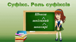 Презентація "Суфікс. Роль суфіксів" 3 клас, Захарійчук
