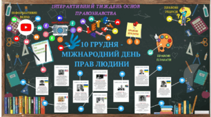 Інтерактивний плакат до ТИЖНЯ ОСНОВ ПРАВОЗНАВСТВА та МІЖНАРОЖНОГО ДНЯ ПРАВ ЛЮДИНИ