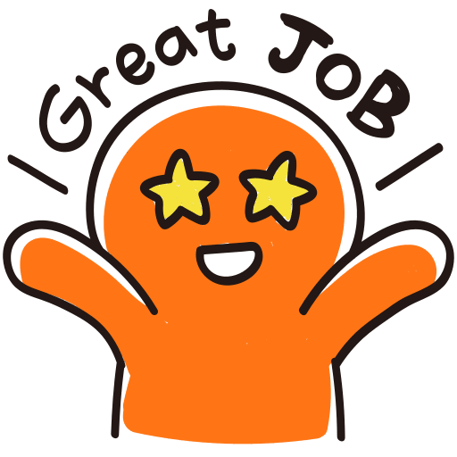 Great job Stickers - Free art and design Stickers