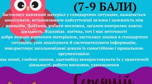 Загальні критерії оцінювання навчальних досягнень учнів 3-4 клас