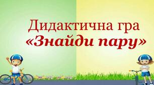  Вправа «Знайди пару»