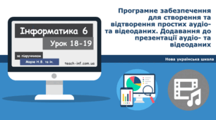 Програмне забезпечення для створення та відтворення простих аудіо- та відеоданих. Додавання до презентації аудіо- та відеоданих