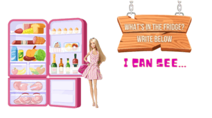Плакат із теми "Warm up - Food. Barbie"