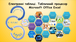 Електронні таблиці. Табличний процесор Microsoft Office Excel (інформатика за підручником Ривкінд 6 клас)