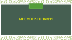 Фонетика. Мнемонічні назви (звуки мовлення) - 5 клас