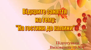 Інтегроване заняття "На гостини до калини" (розвиток мовлення+малювання) для середньої групи. З використання інноваційних технологій: Круг Луллія, асоціативне поле (твістер) та нетрадиційних технік малювання: монотипія та малювання повітряними кульками.