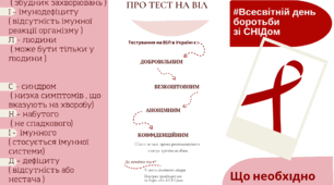 Буклет до Міжнародного дня боротьби із  СНІДом