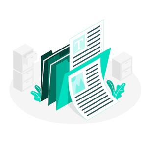 Безкоштовна векторна ілюстрація концепції документів