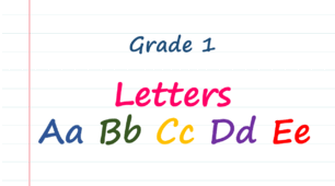 Grade 1. Літери A-E