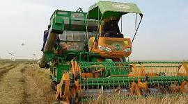 The mechanization. Combine-harvesters