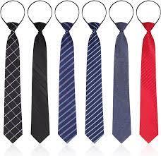 Buy 6 Pcs Zipper Ties Pre Tied Necktie Silky Skinny Ties For Men Boys Long Striped Plaid Tie Novelty Neckties For Business Wedding at Amazon.in