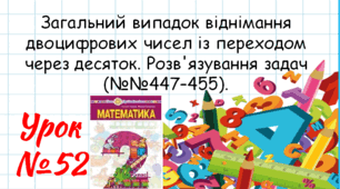 Математика 2 клас. Презентації уроків до підручника Н. О. Будна. Урок 52.  (№№447–455).