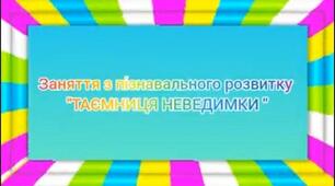 Заняття з пізнавального розвитку «Таємниця неведимки»