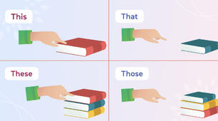 This, that, these, those. School things