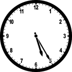 Clock 5:25 | ClipArt ETC